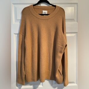 aerie Camel/Tan Crewneck Sweater